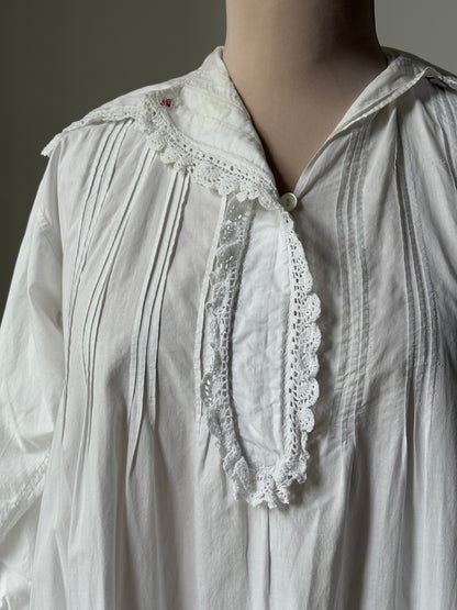 1900s Edwardian Cotton Nightdress