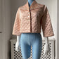 1950s Pink Quilted Bed Jacket