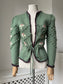 1940s Style Tyrolean Green Cardigan