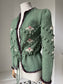 1940s Style Tyrolean Green Cardigan