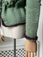 1940s Style Tyrolean Green Cardigan