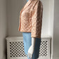 1950s Pink Quilted Bed Jacket