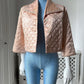 1950s Pink Quilted Bed Jacket