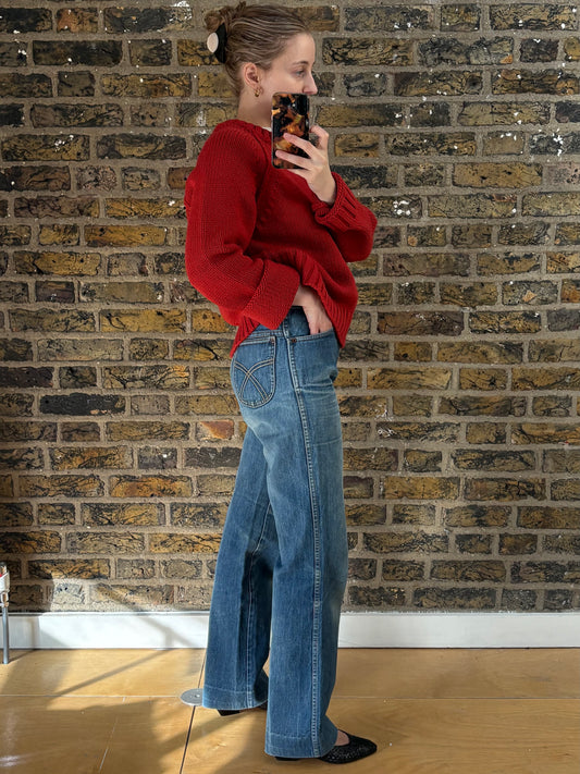 1980s 'Nightrider' Straight Leg Jeans