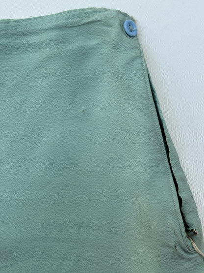 1940s Blue Embroidered Tap Pants