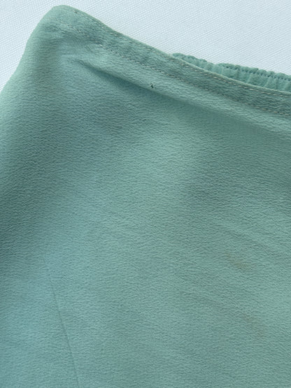 1940s Blue Embroidered Tap Pants