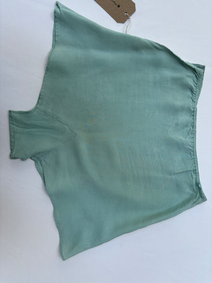 1940s Blue Embroidered Tap Pants