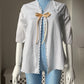 1910s Edwardian Bed Jacket with Ribbon