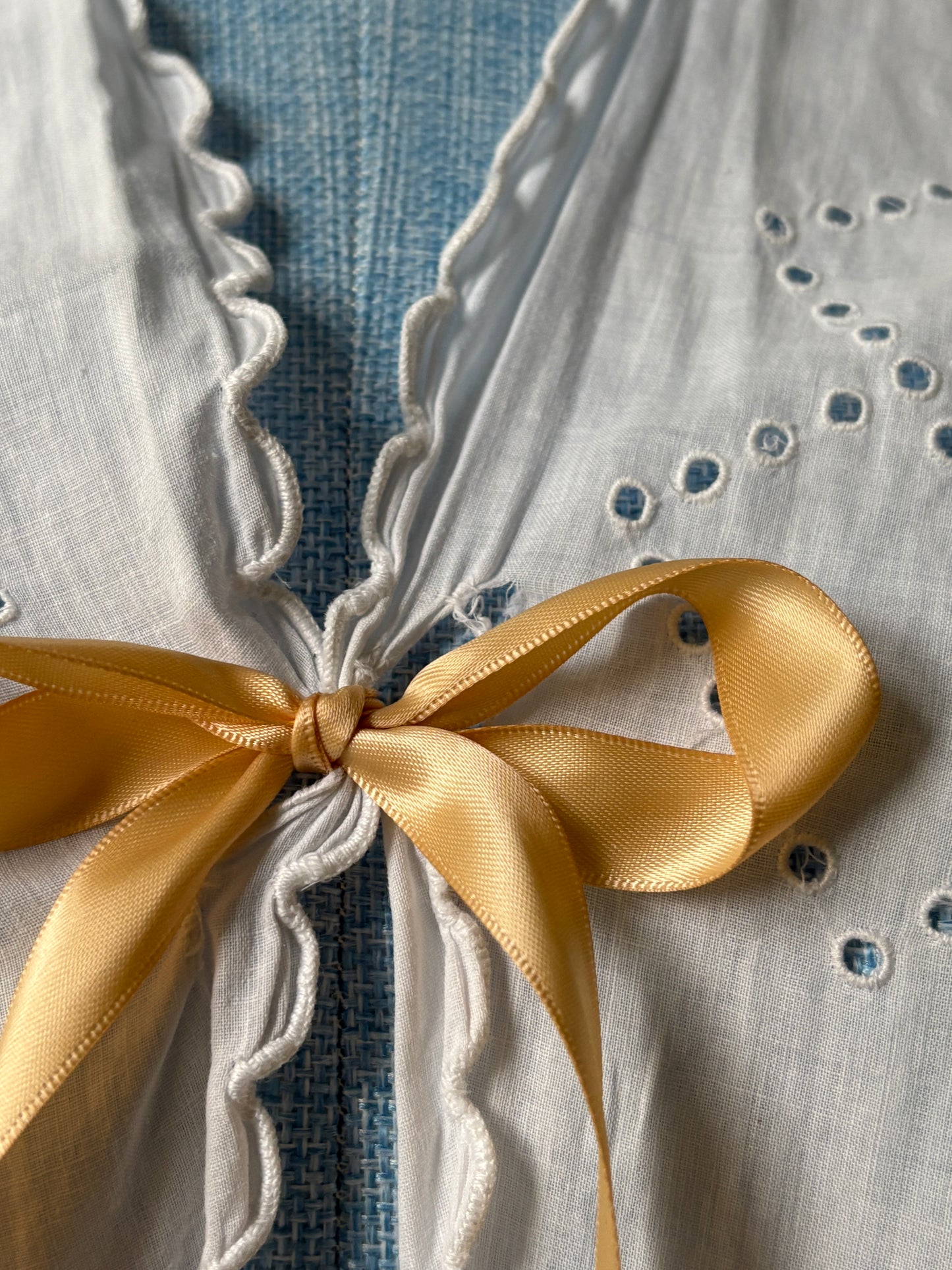 1910s Edwardian Bed Jacket with Ribbon