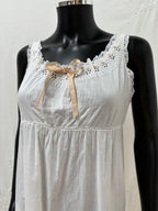 1910s Pure Cotton Dress with Ribbon