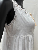 1910s Pure Cotton Dress with Ribbon