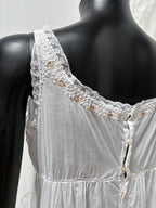 1910s Pure Cotton Dress with Ribbon