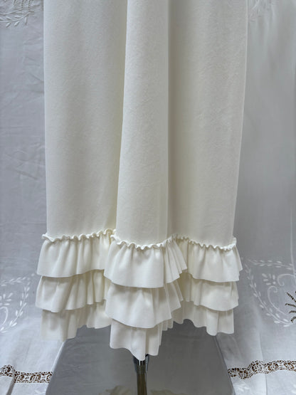 1970s Dress with Ruffle Sleeves