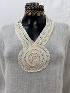 1970s Cheesecloth Cotton Blouse