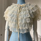 1950s Ruffle Lace Bed Jacket