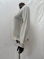 1970s Cheesecloth Cotton Blouse