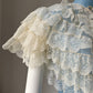 1950s Ruffle Lace Bed Jacket