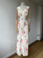 1930s Rare Printed Tropical Flower Print Nightdress Slip