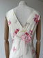 1930s Rare Printed Tropical Flower Print Nightdress Slip