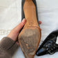 1990s Leather Heels with Corset Toe