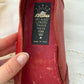 1950s 1960s Red Leather Wedge Shoes