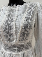1970s Pure Cotton Mexican Dress