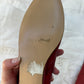 1950s 1960s Red Leather Wedge Shoes