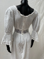 1970s Pure Cotton Mexican Dress