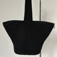 1940s Black Corde Wristlet Bag