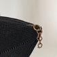 1940s Black Corde Wristlet Bag