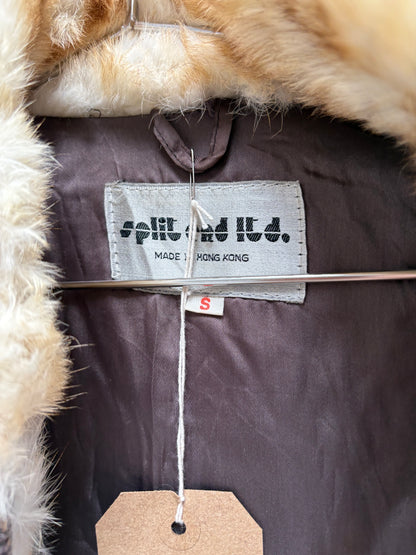 1970s 'Split End Ltd' Rabbit Fur Bomber Jacket