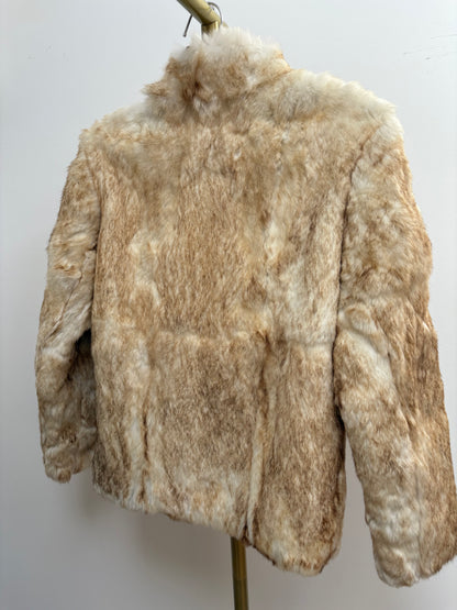 1970s 'Split End Ltd' Rabbit Fur Bomber Jacket