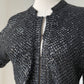1960s Black Sequin Encrusted Cardigan