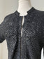 1960s Black Sequin Encrusted Cardigan