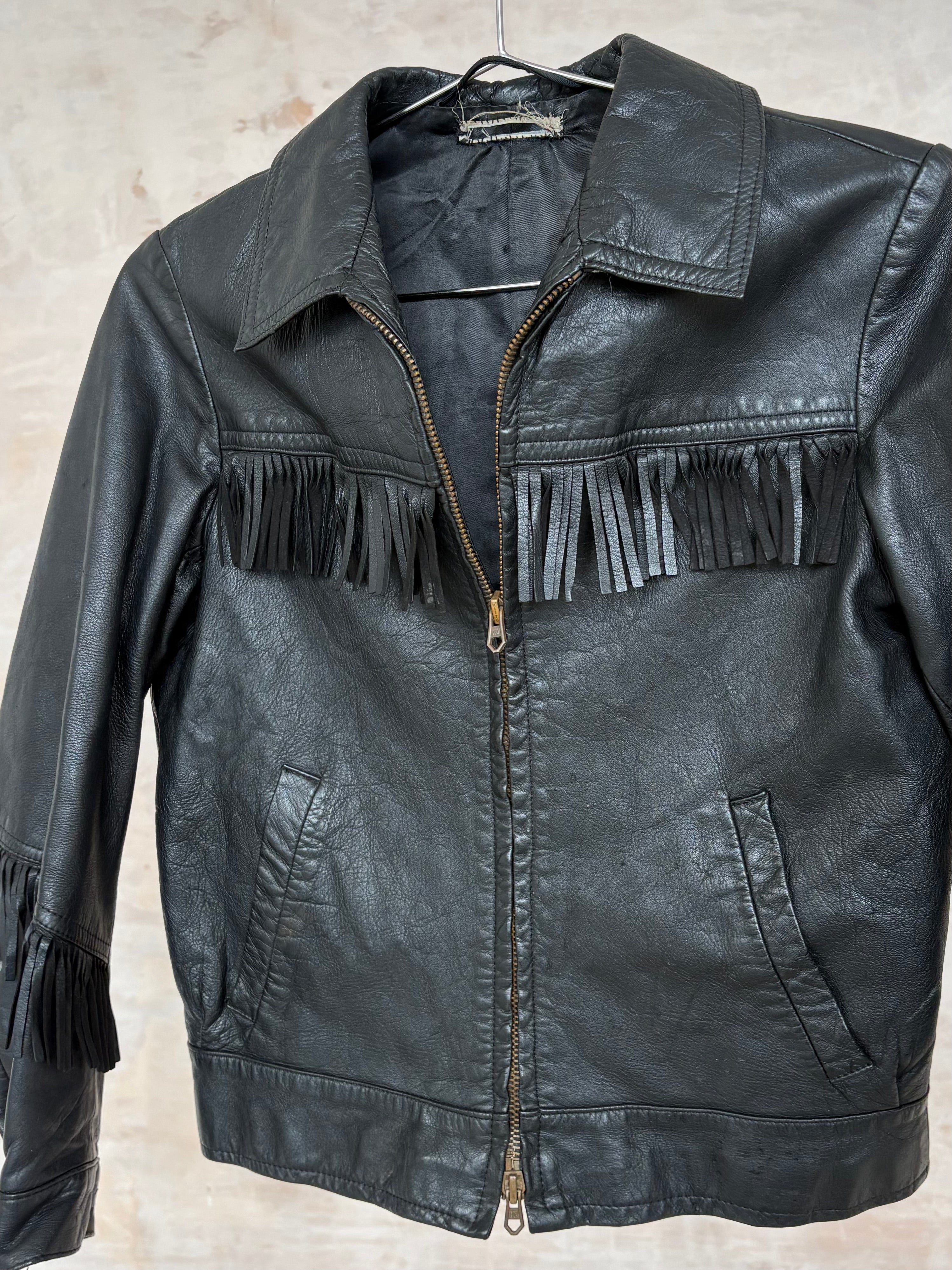 1960s Fringed Leather Jacket