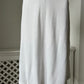 1950s 1960s Slub Cotton White Summer Dress