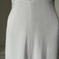 1950s 1960s Slub Cotton White Summer Dress