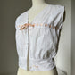 1910s Cotton Corset Cover with Pale Pink Ribbon