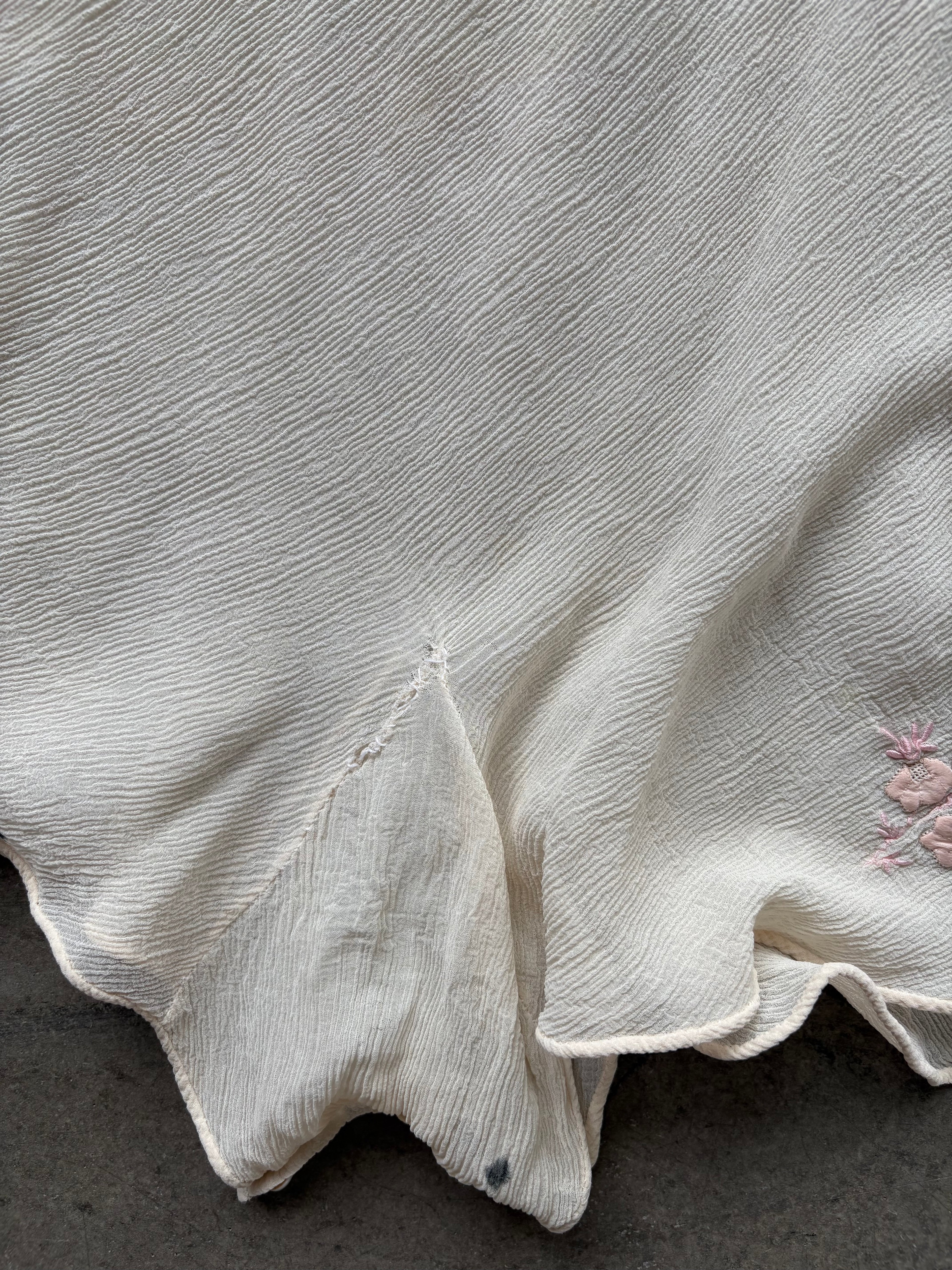 1930s Silk Chiffon Step-In