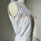 1910s Cotton Corset Cover with Pale Pink Ribbon