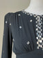 1940s 'Susan Small' Black Evening Dress with gems