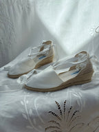 2000s White Espadrille Shoes