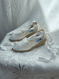 2000s White Espadrille Shoes