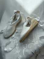 2000s White Espadrille Shoes