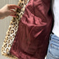 1980s Faux Fur Leopard Coat with Attached Scarf