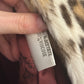 1980s Faux Fur Leopard Coat with Attached Scarf