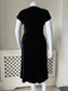 1950s 'Gloria Swanson' Black Velvet Evening Dress with Sparkles