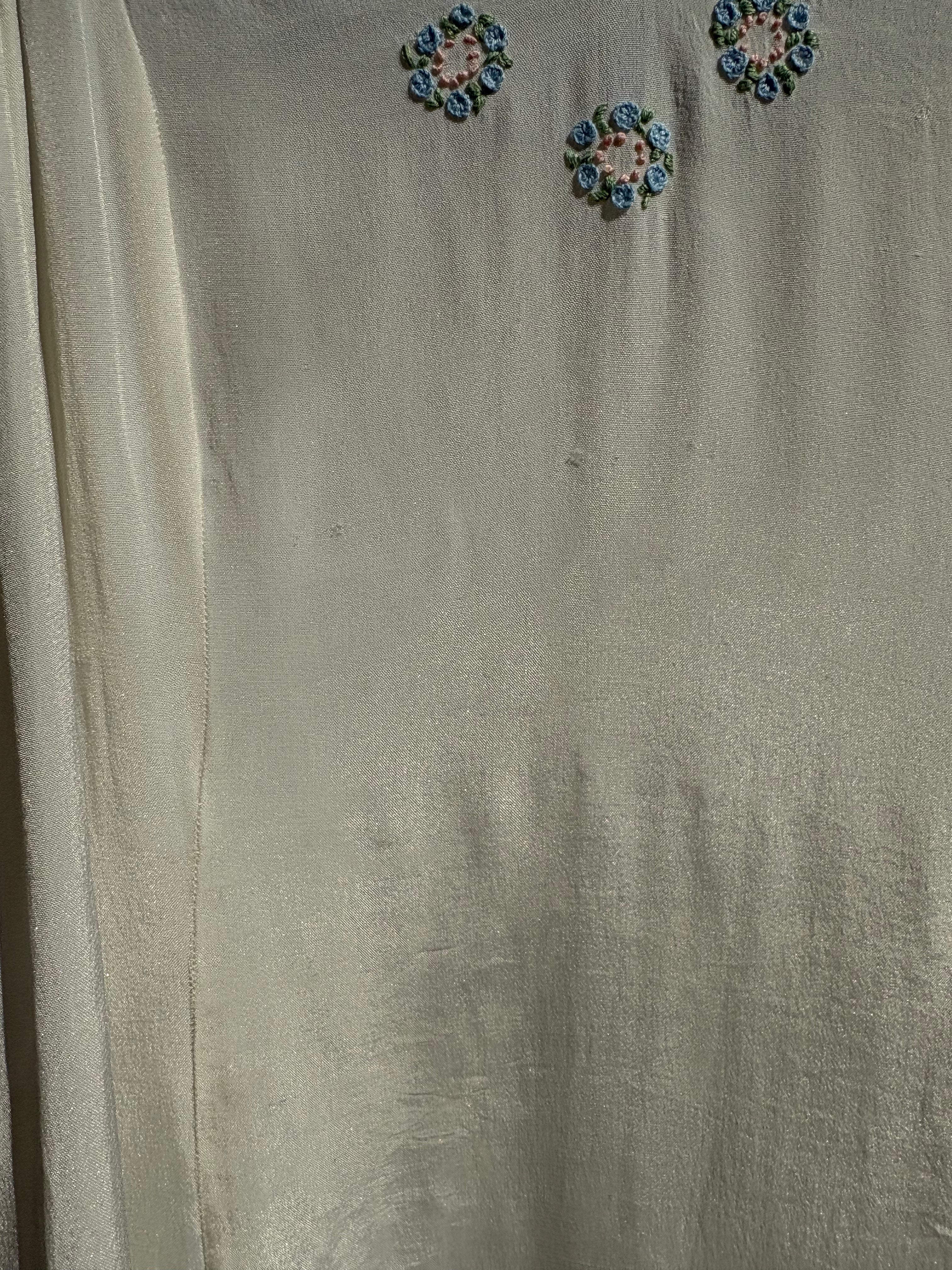 1940s Embroidered Slip