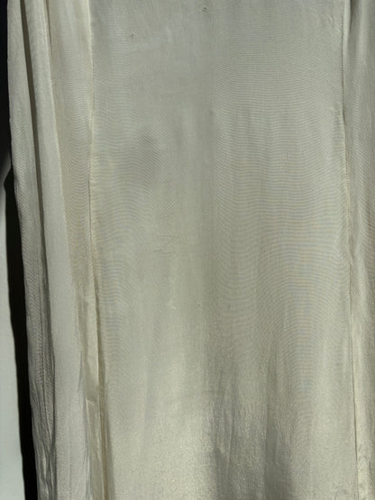 1930s Rayon Crepe Embroidered Slip