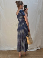 2000s Pure Silk Polka Dot Dress